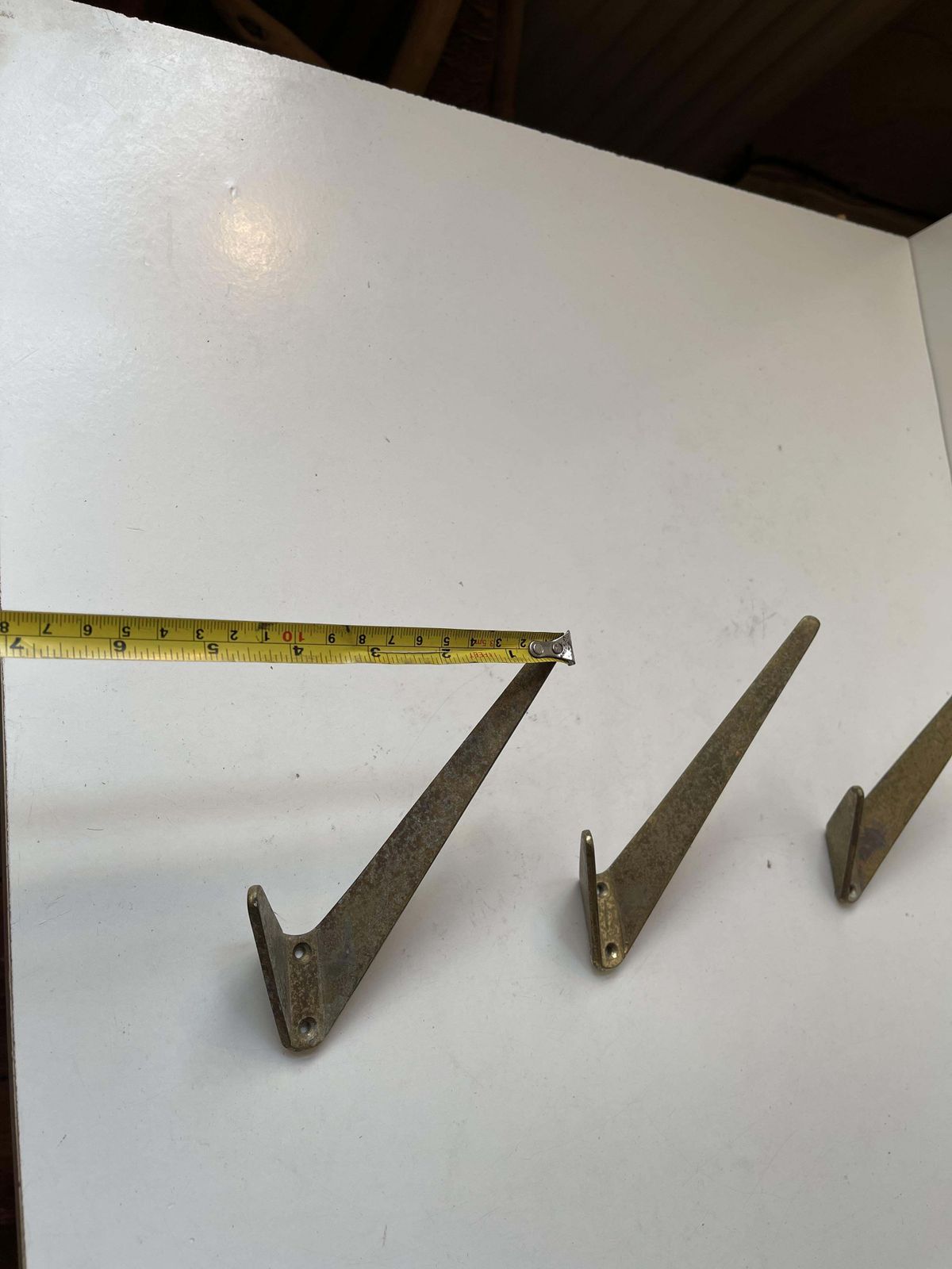 photo furniture Mid Century Asymmetrical Coat Wall Hooks In Brass By Hertha Baller, 1950s