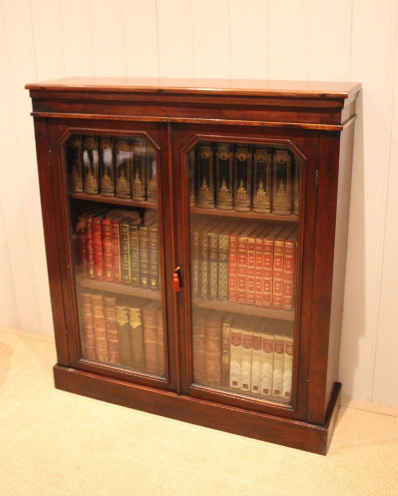 Late 19th Century Mahogany Glazed Mahogany Bookcase photo for sale