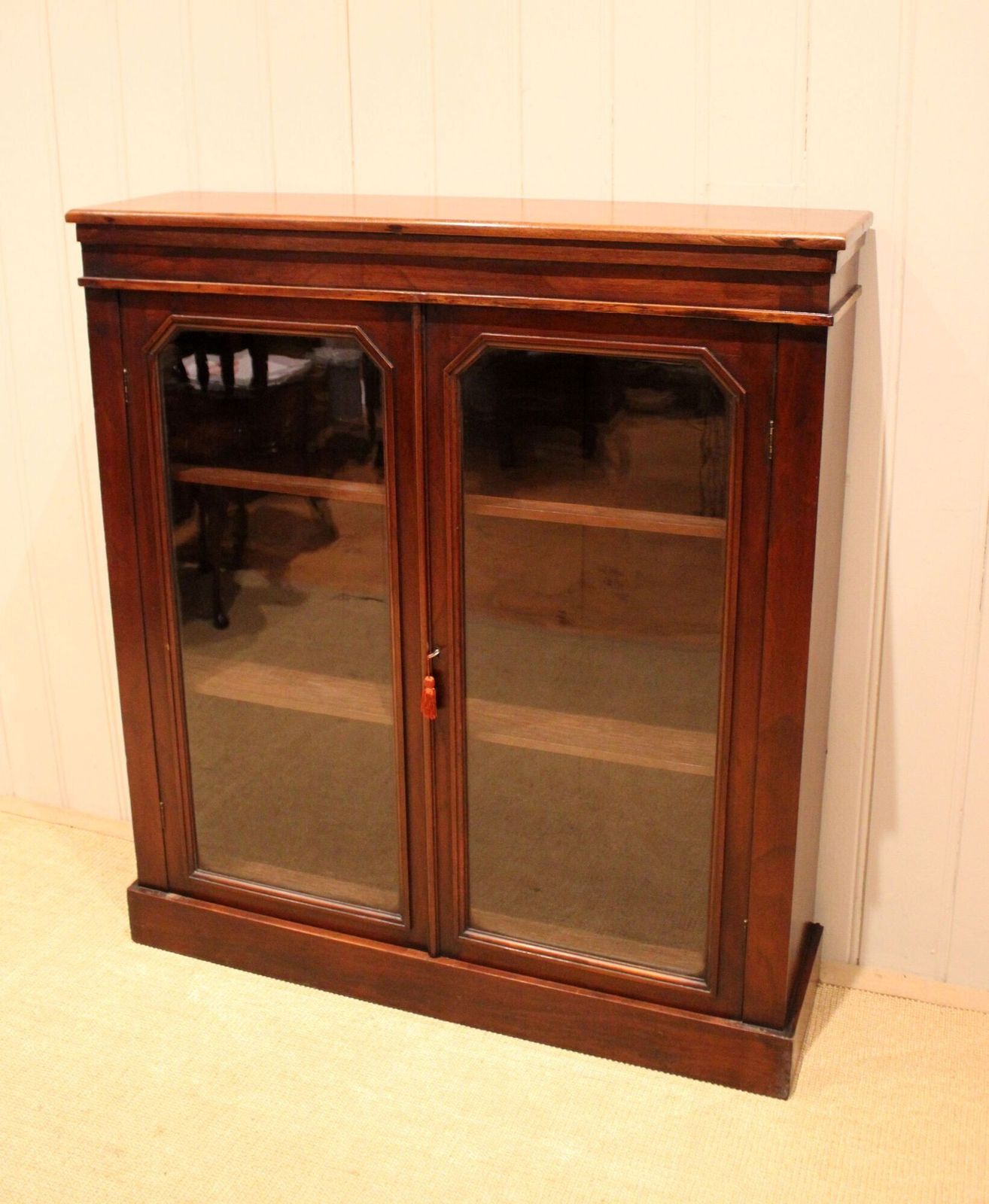 Late 19th Century Mahogany Glazed Mahogany Bookcase photo Furniture