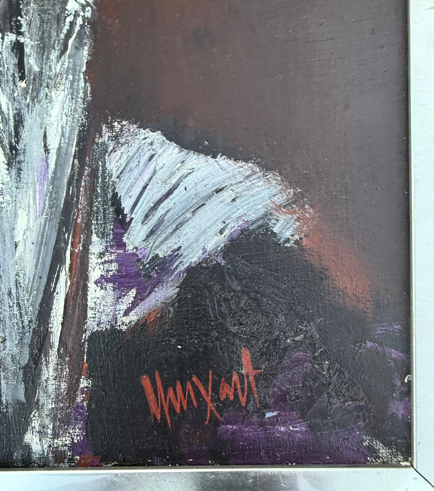 Jaume Muxart Domenech Mid Century Don Quixote Portrait Spanish Catalan Expressionist Oil 1960s photo for sale