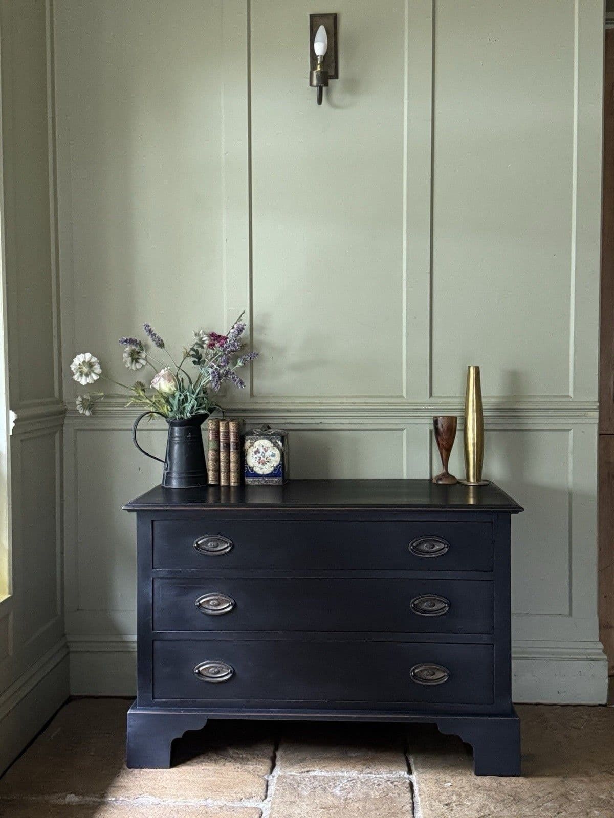 Painted Reproduction Georgian Style Chest Of Drawers photo furniture