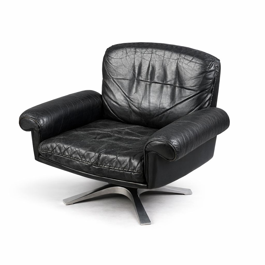 De Sede — Swivel Lounge Chair Model Ds31, Switzerland, 1970s