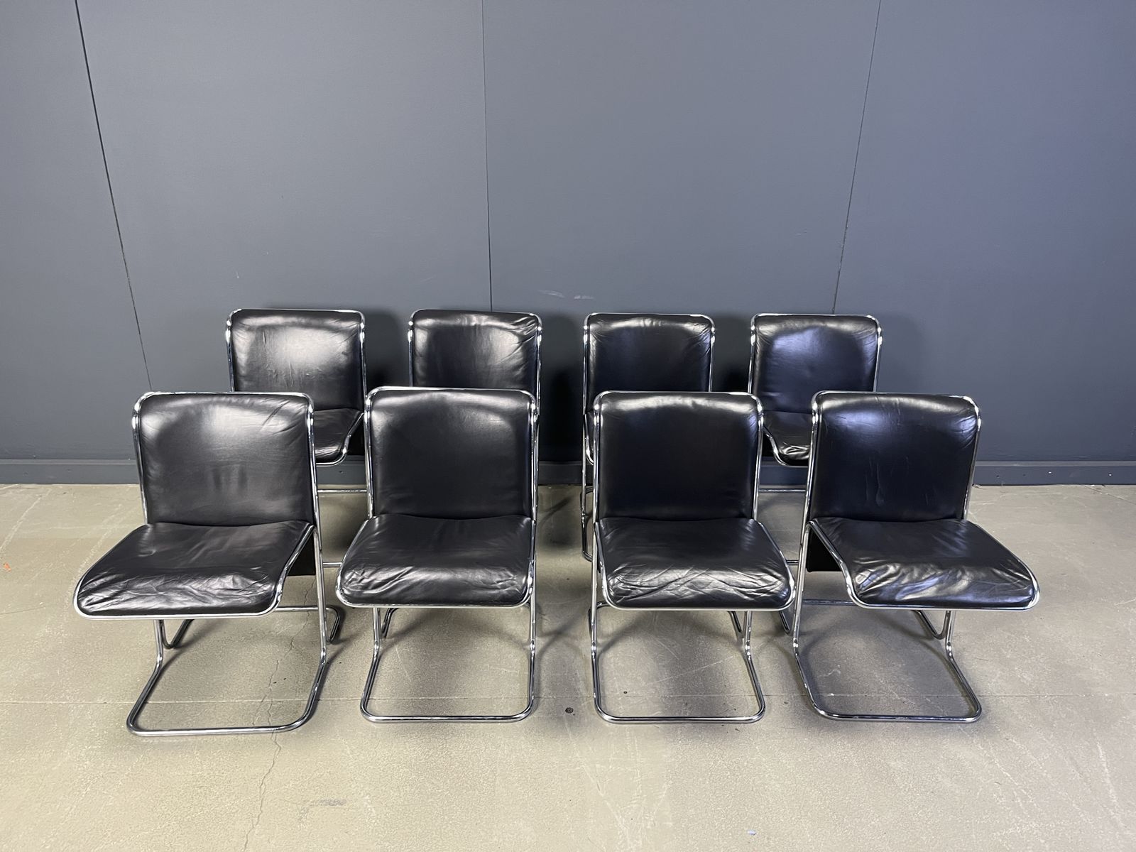Set Of 8 Calla Chairs By Antonio Ari Colombo Dining Chairs, 1970s photo 2750.0