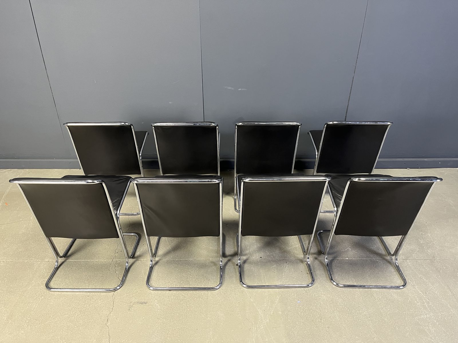 Set Of 8 Calla Chairs By Antonio Ari Colombo Dining Chairs, 1970s photo buy