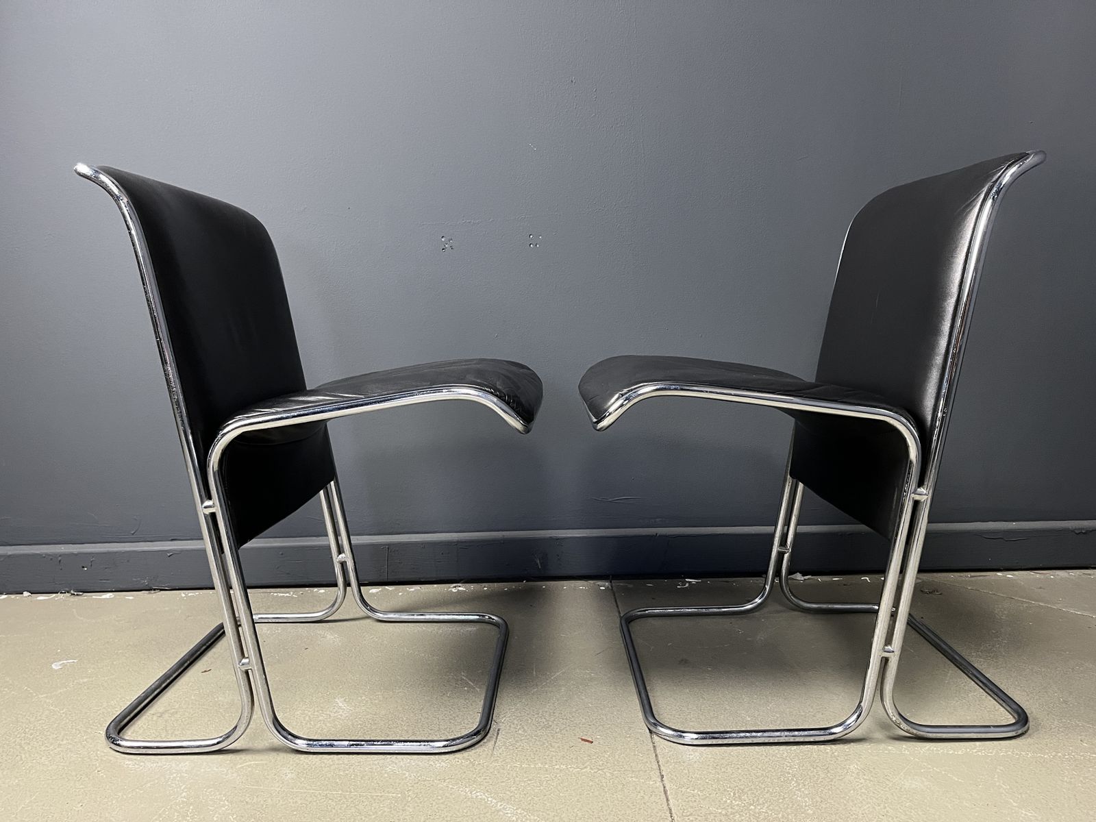 Set Of 8 Calla Chairs By Antonio Ari Colombo Dining Chairs, 1970s photo vintage