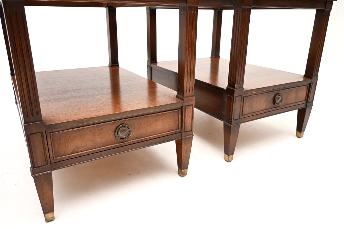 Pair Of Antique Georgian Style Mahogany Side Tables photo buy