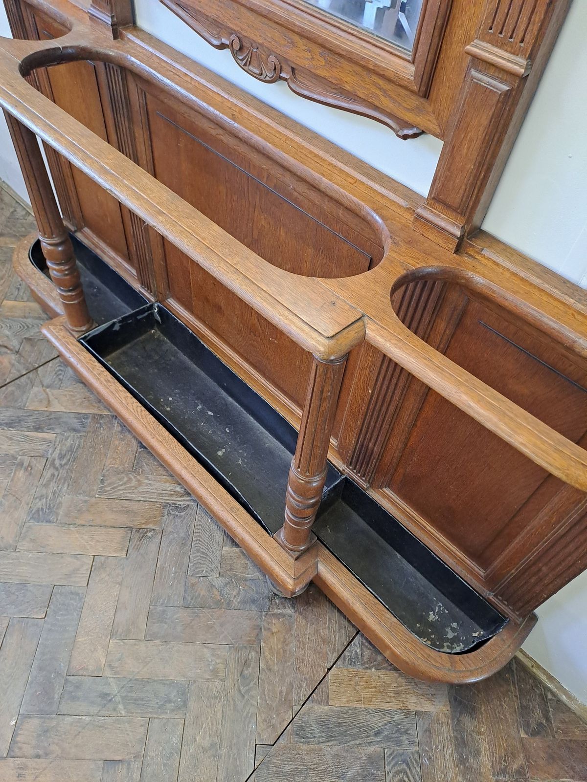 Impressive Antique French Oak Hallstand photo furniture