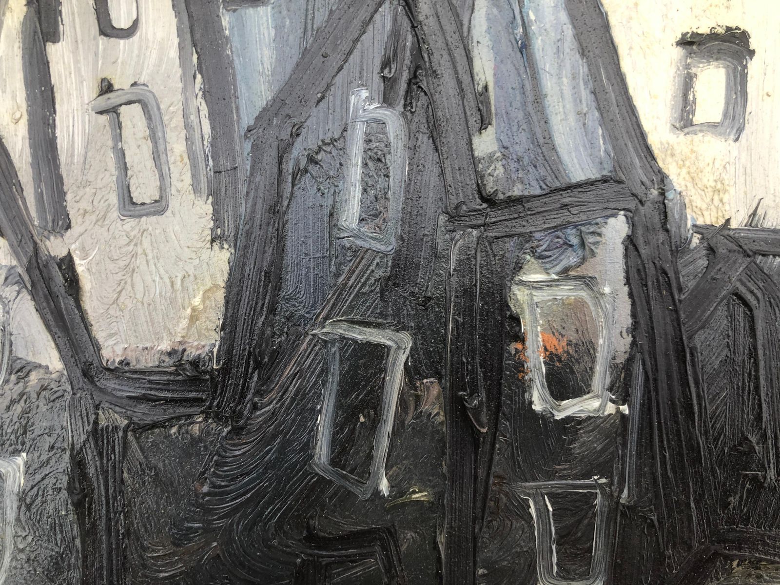 Josep Navarro Vives Modernistisch Europees Stedelijk Landschap Parijse School Expressionistisch Olieverfschilderij 1988 photo 1050.0