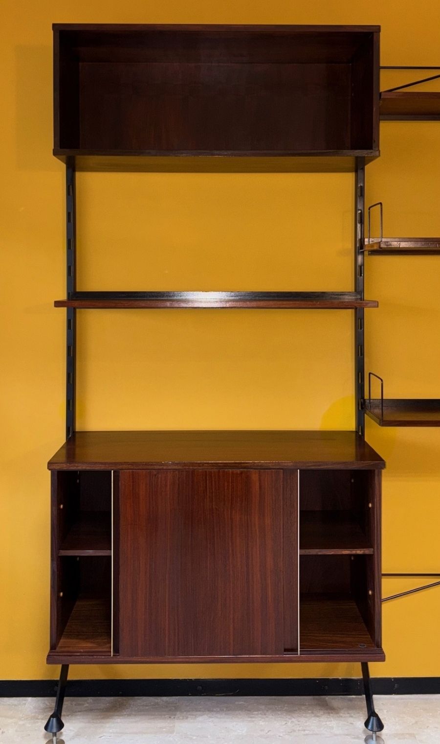 Urio Bookcase With Modular Elements In Teak, Designed By Ico & Luisa Parisi For Mim Roma, 1960s photo 7850.0