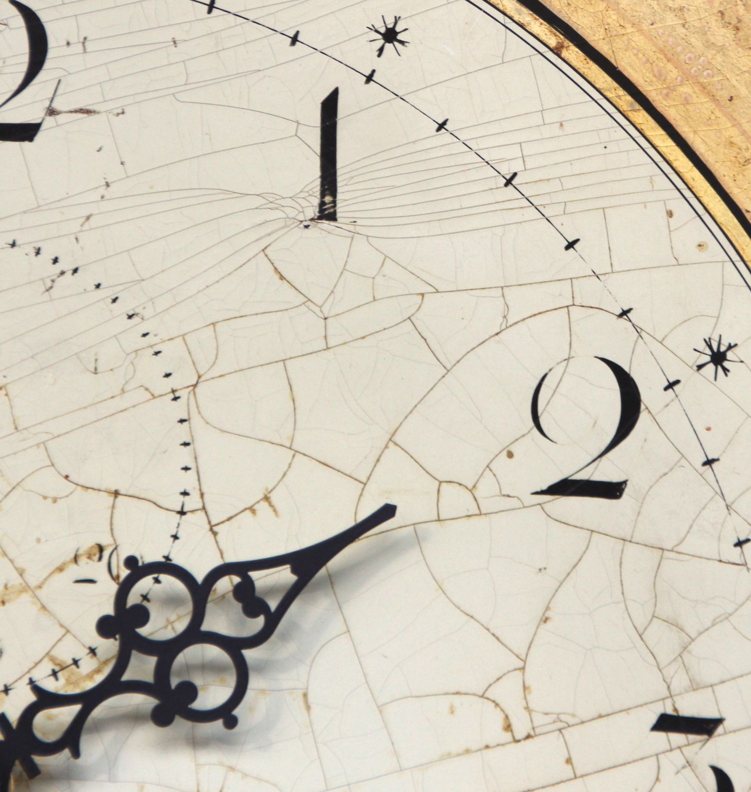 Original 18th Century Iron Grandfather/Longcase Clock Dial. Fully Guaranteed. London Timepiece photo vintage