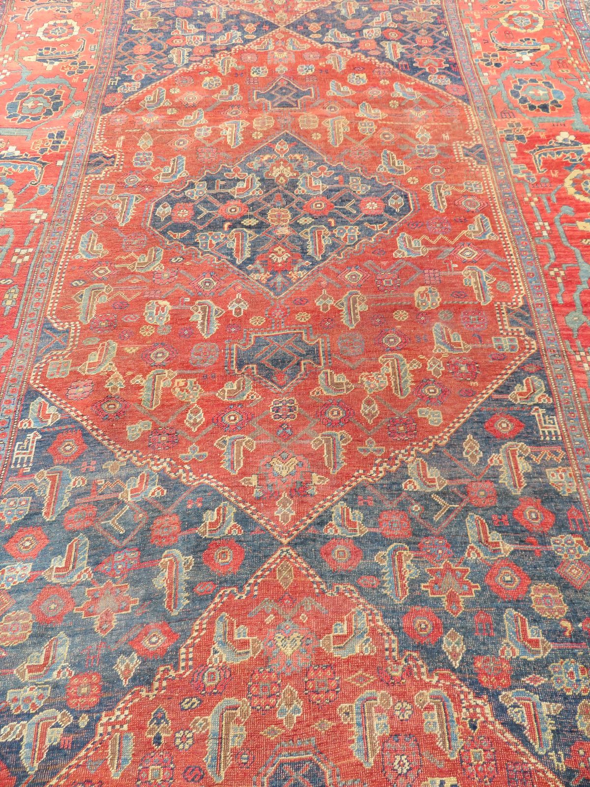 Antique Kurdish Kelleh Carpet. 536cm X 234cm. photo vinterior