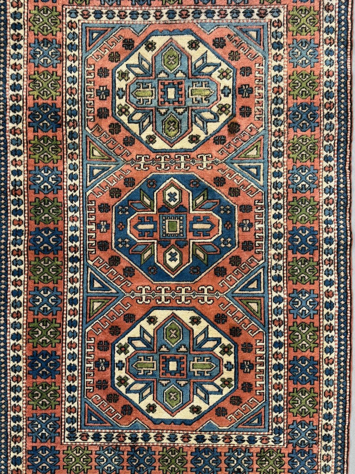 Turkish Kazak Rug 270x166 Cm Vintage Carpet, Tribal Handwoven Large 2526 photo furniture