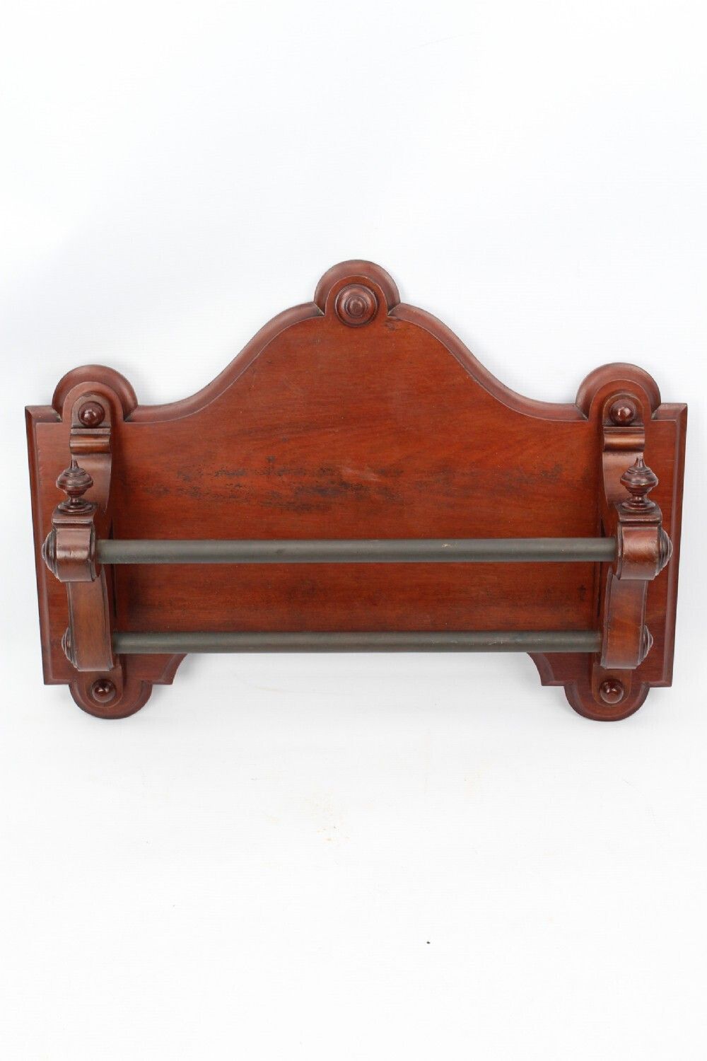 Victorian Mahogany Hanging Double Towel Rail photo furniture