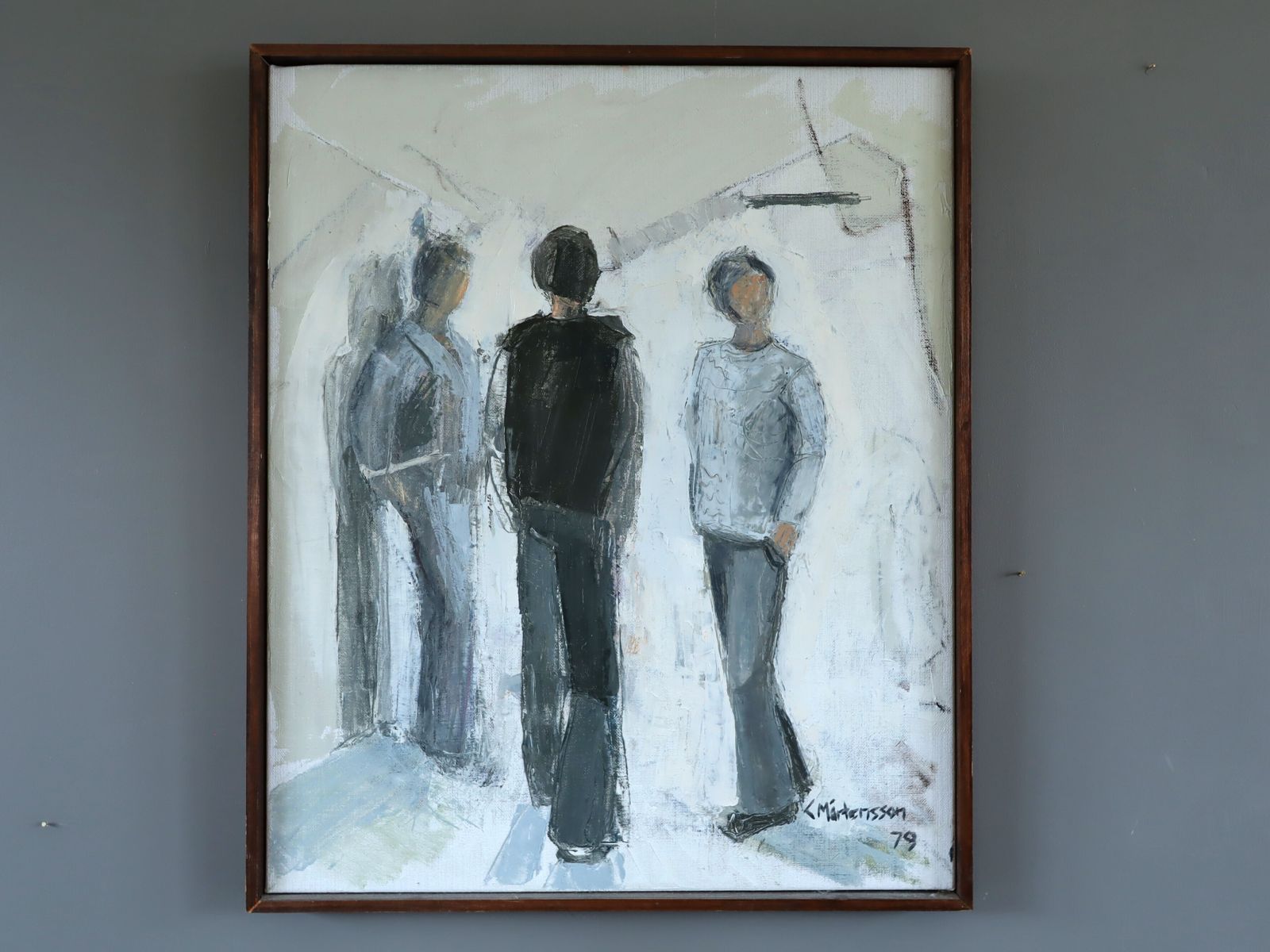 Between Presences In Oil Onto Canvas