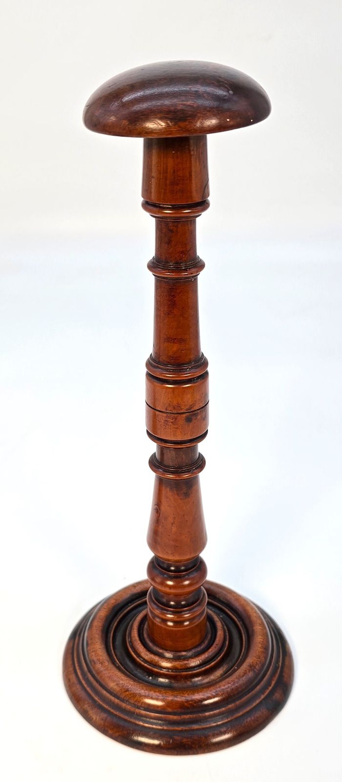 photo for sale Pair Of 18th Century Wig Stands Made From Yew Wood, English Circa 1730