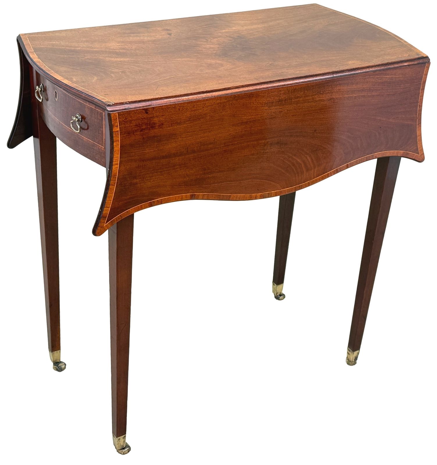 photo furniture Georgian 18th Century Hepplewhite Baby Pembroke Table (England, Circa 1780)