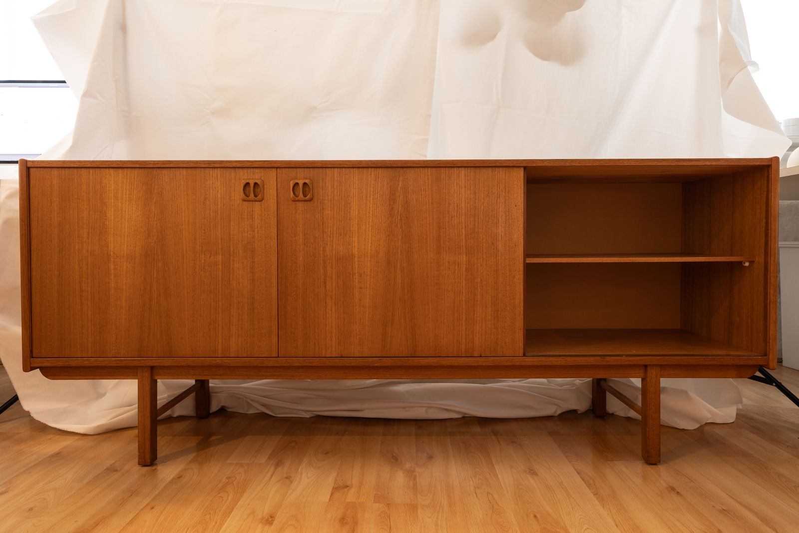 Rare 1960s Ikea Klippan Korsør Sideboard In Teak – Scandinavian Modern photo Furniture