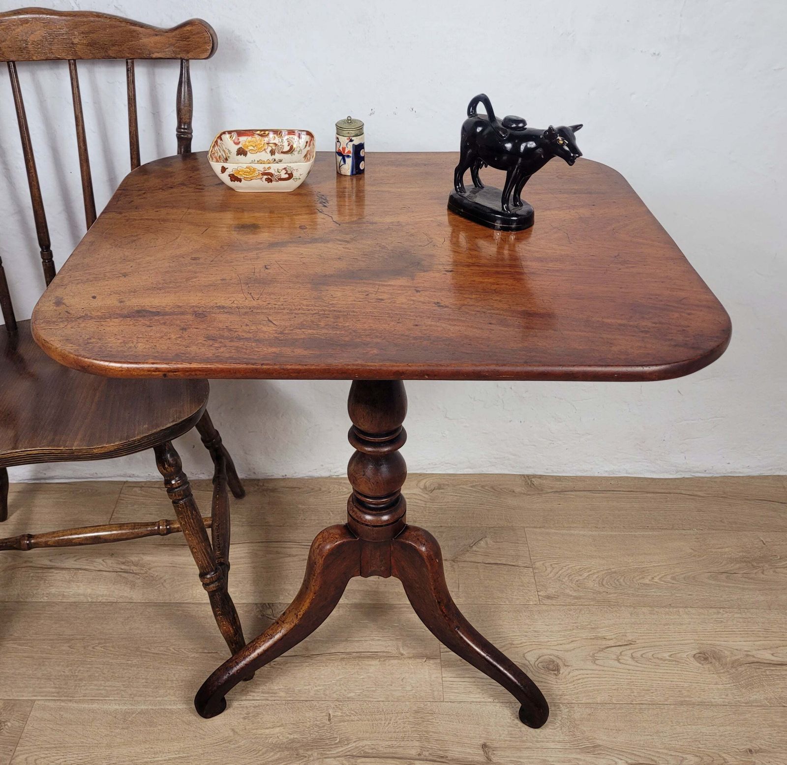 Georgian Tilt Top Table Tripod Mahogany English