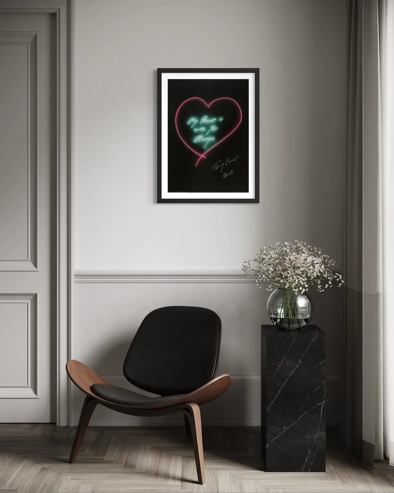 Tracey Emin Framed My Heart Is With You Always photo for sale
