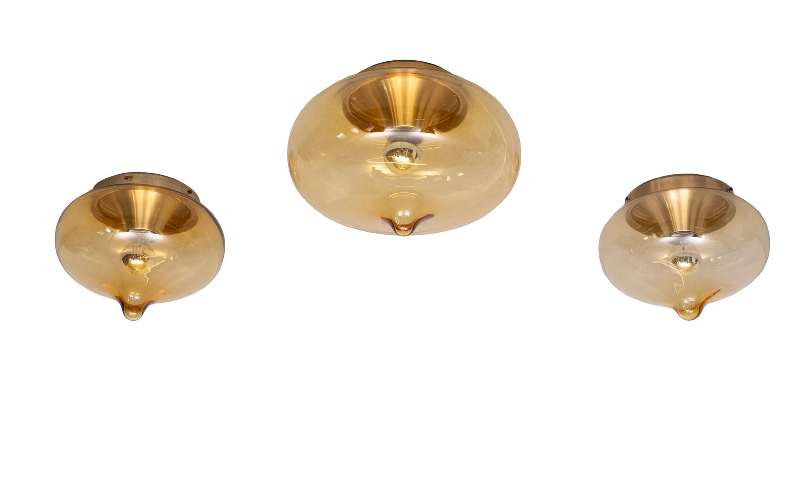 photo furniture Rookglazen Hanglampen Van Dijkstra Lamps, Ca. Jaren 1970