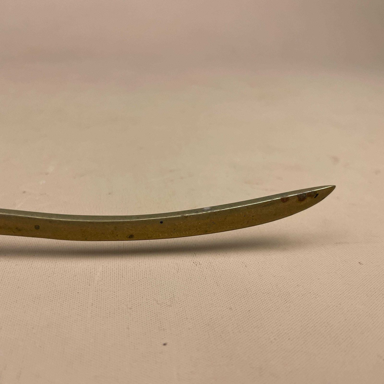 Mid Century Dachshund Letter Opener Metal Sausage Dog Walter Bosse Brass Gold Sculpture Ornament 1960's Stationary Collectable Desk Top photo 195.0