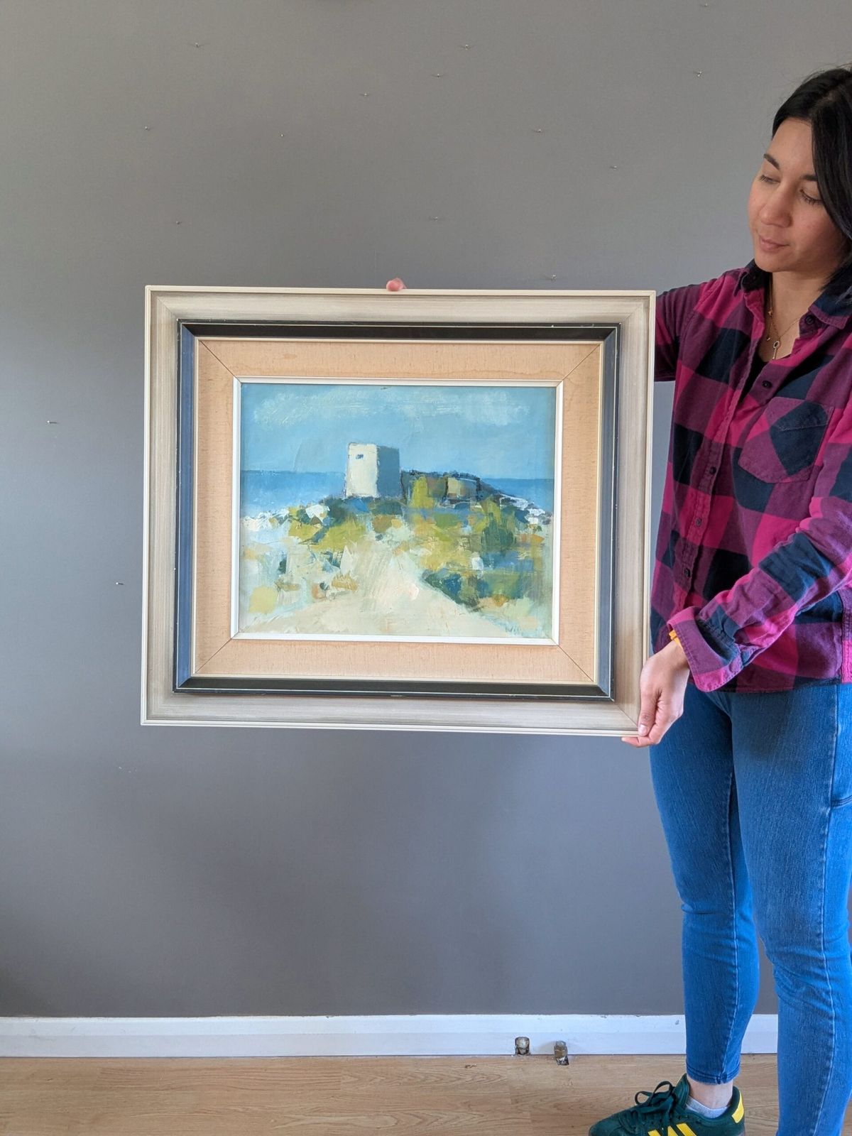 Oil Painting Outpost By The Sea photo 484.0