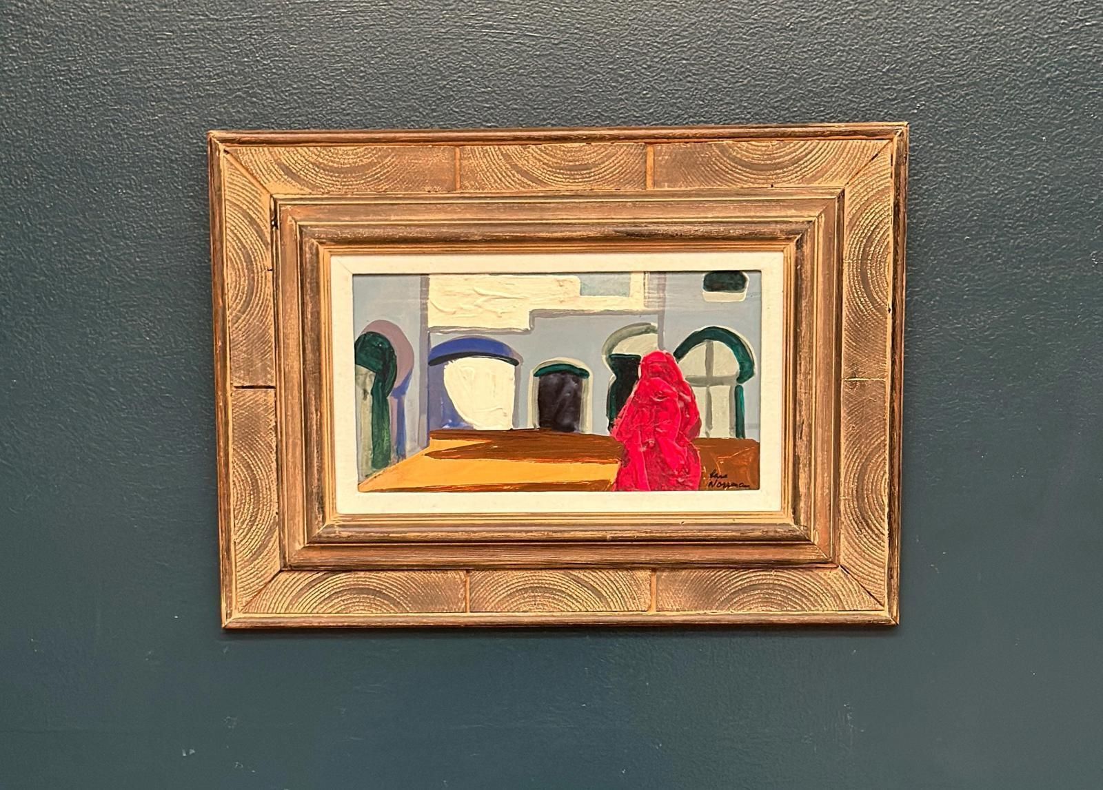 Original Mid Century Swedish Oil On Panel – “Southern Motif” By Lars Norrman  – Vintage & Framed – 44 × 32 Cm (17.3" × 12.6") photo 395.0