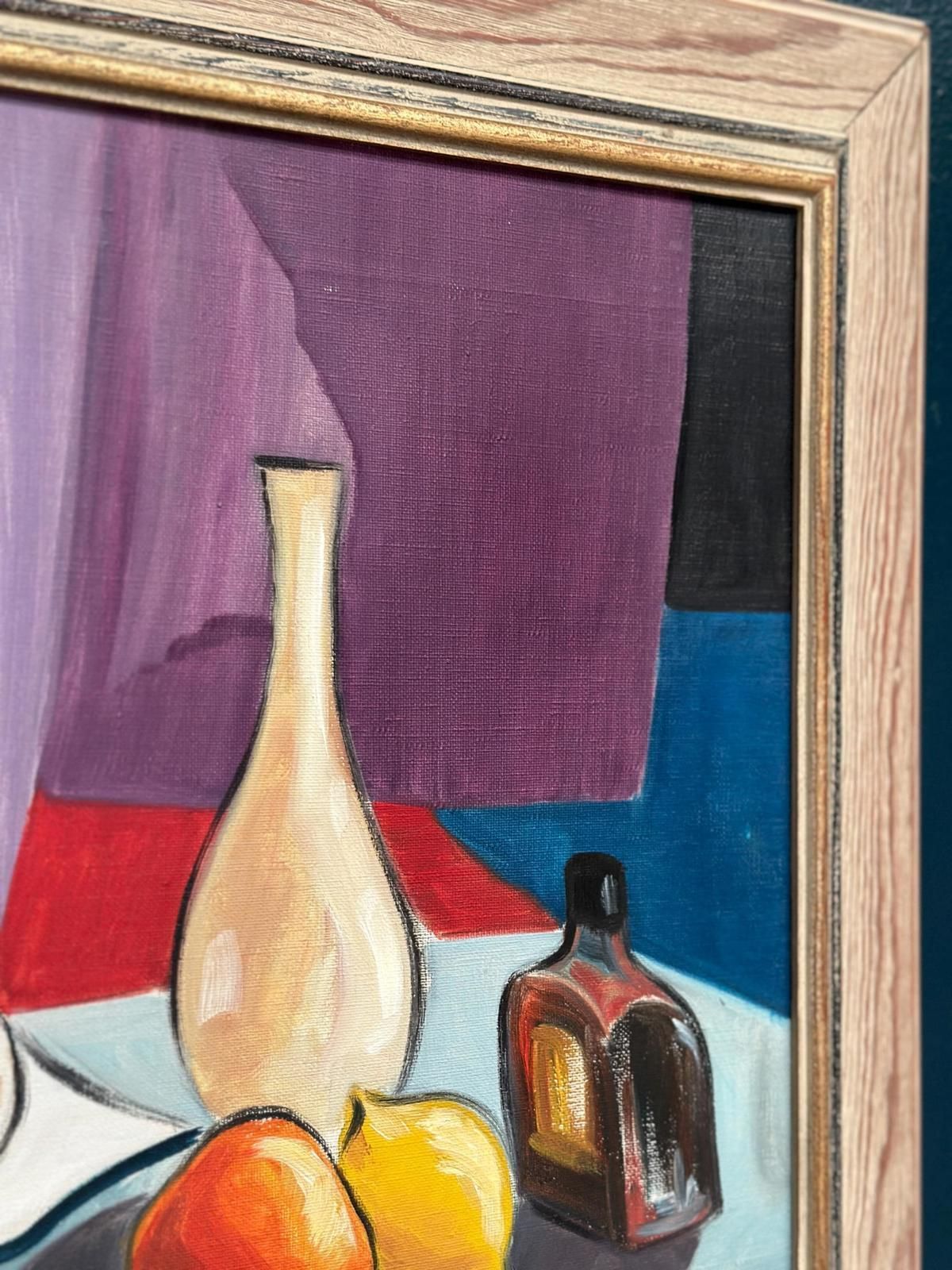 Original Swedish Oil On Canvas – “Stilleben” By L. Norberg – Vintage & Framed – 61 × 53 Cm (24" × 20.9") photo 415.0