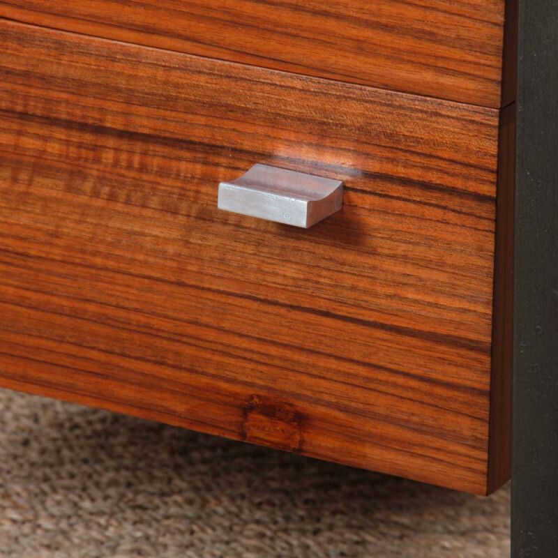Vintage Wooden And Metal Desk Dating From The 1960s photo Furniture