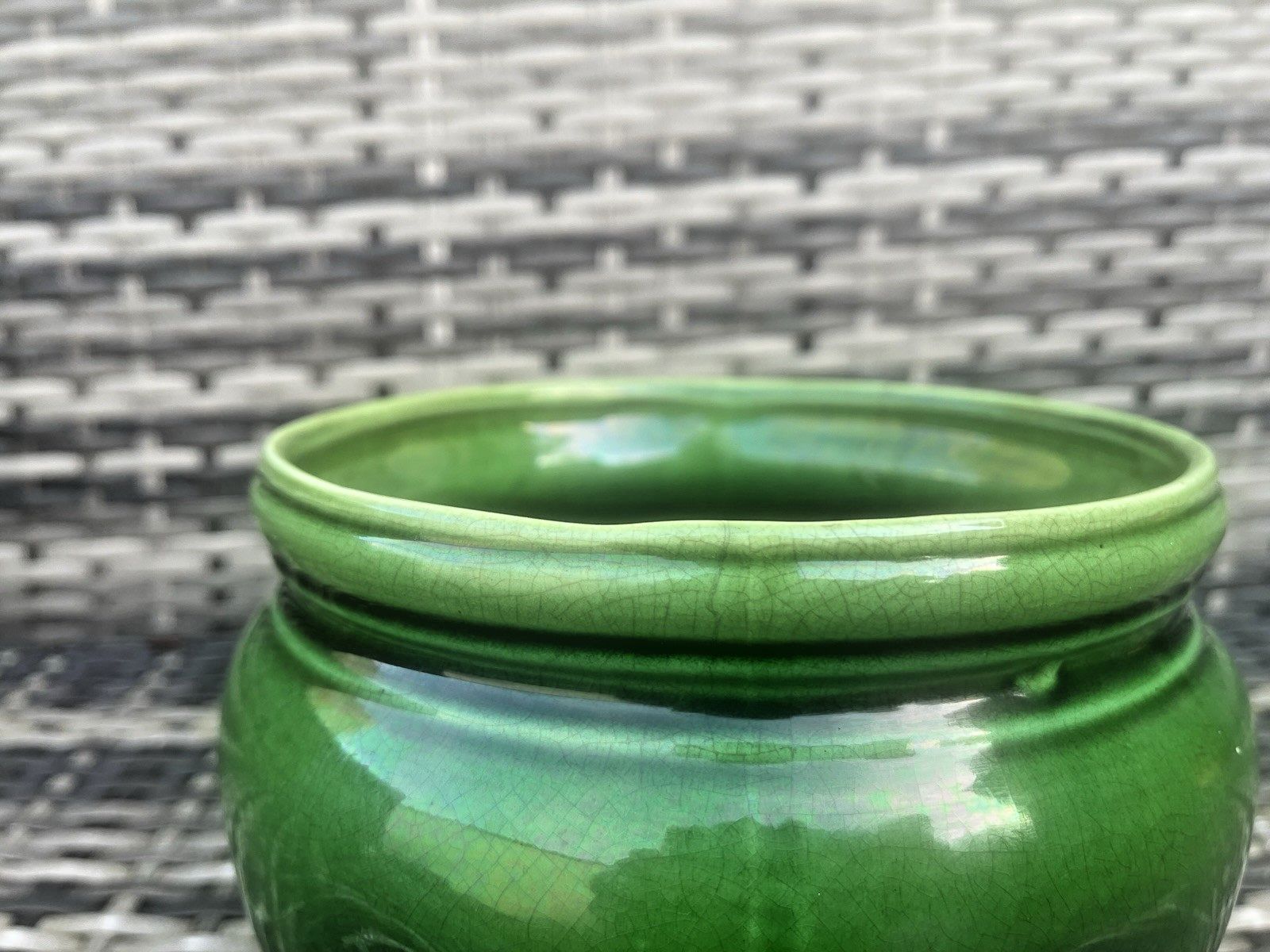 English Antique Arts & Crafts James Wardle Pottery Jardiniere Planter Plant Pot photo vintage