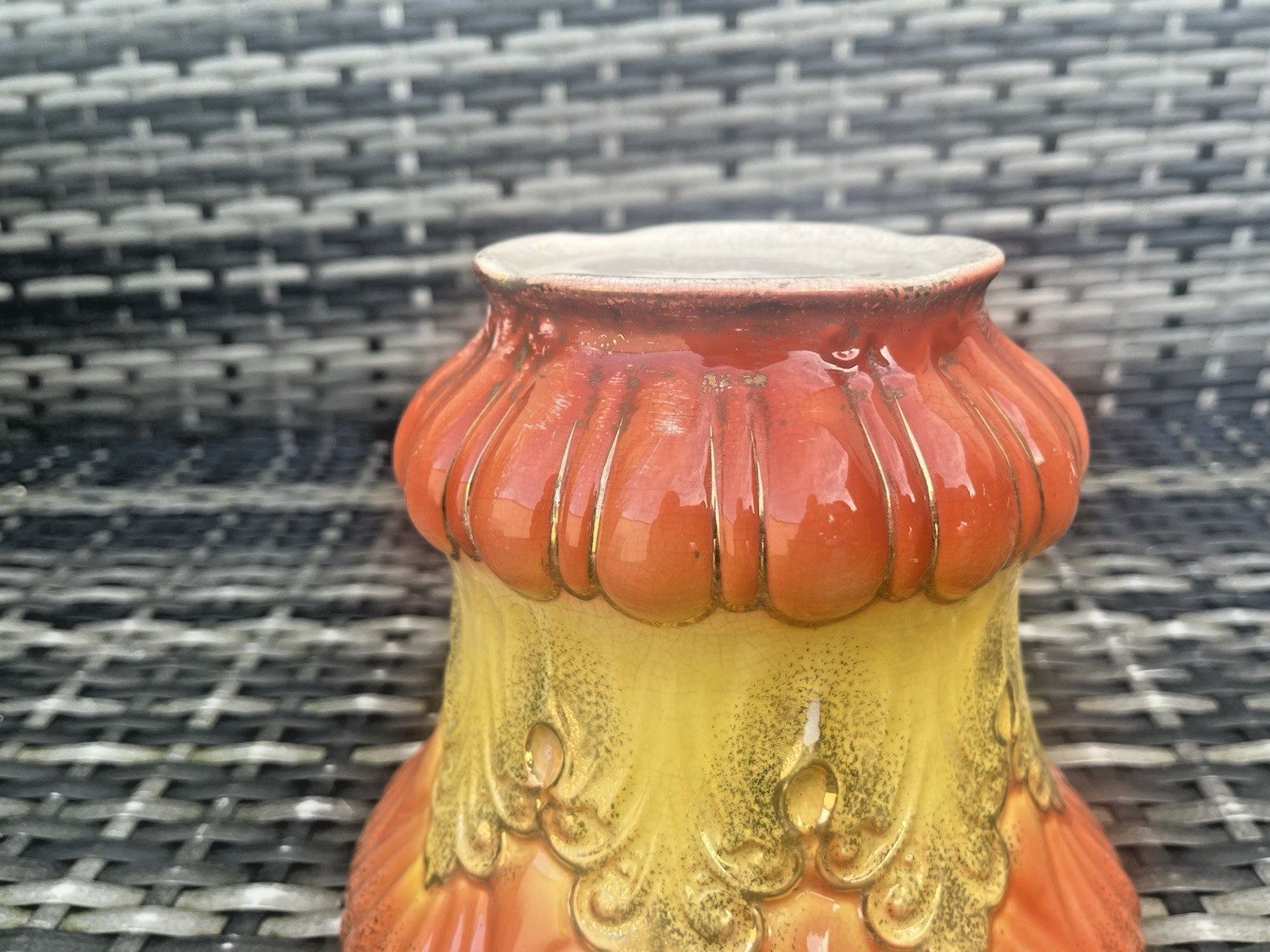 photo buy Antique Victorian English Rococo Revival Scalloped Planter Plant Pot Jardiniere