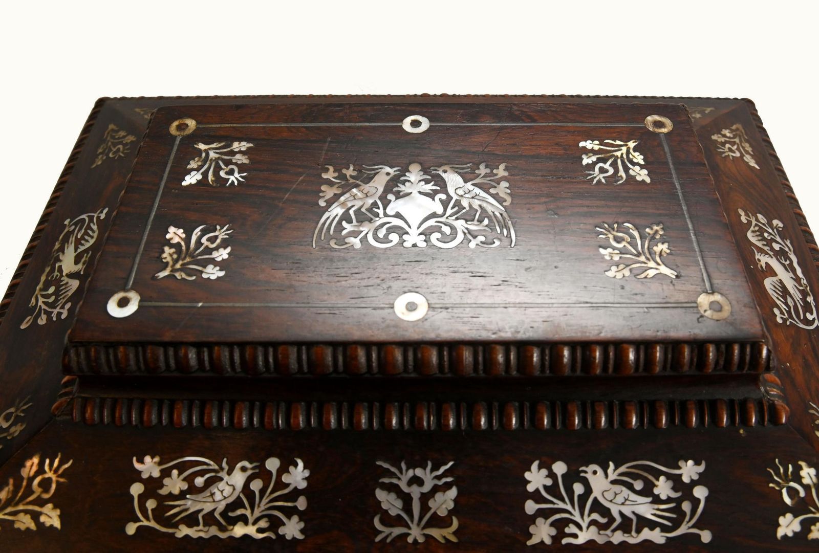 Victorian Collectors Cabinet Mother Of Pearl Jewellery Chest 1880 photo 645.0