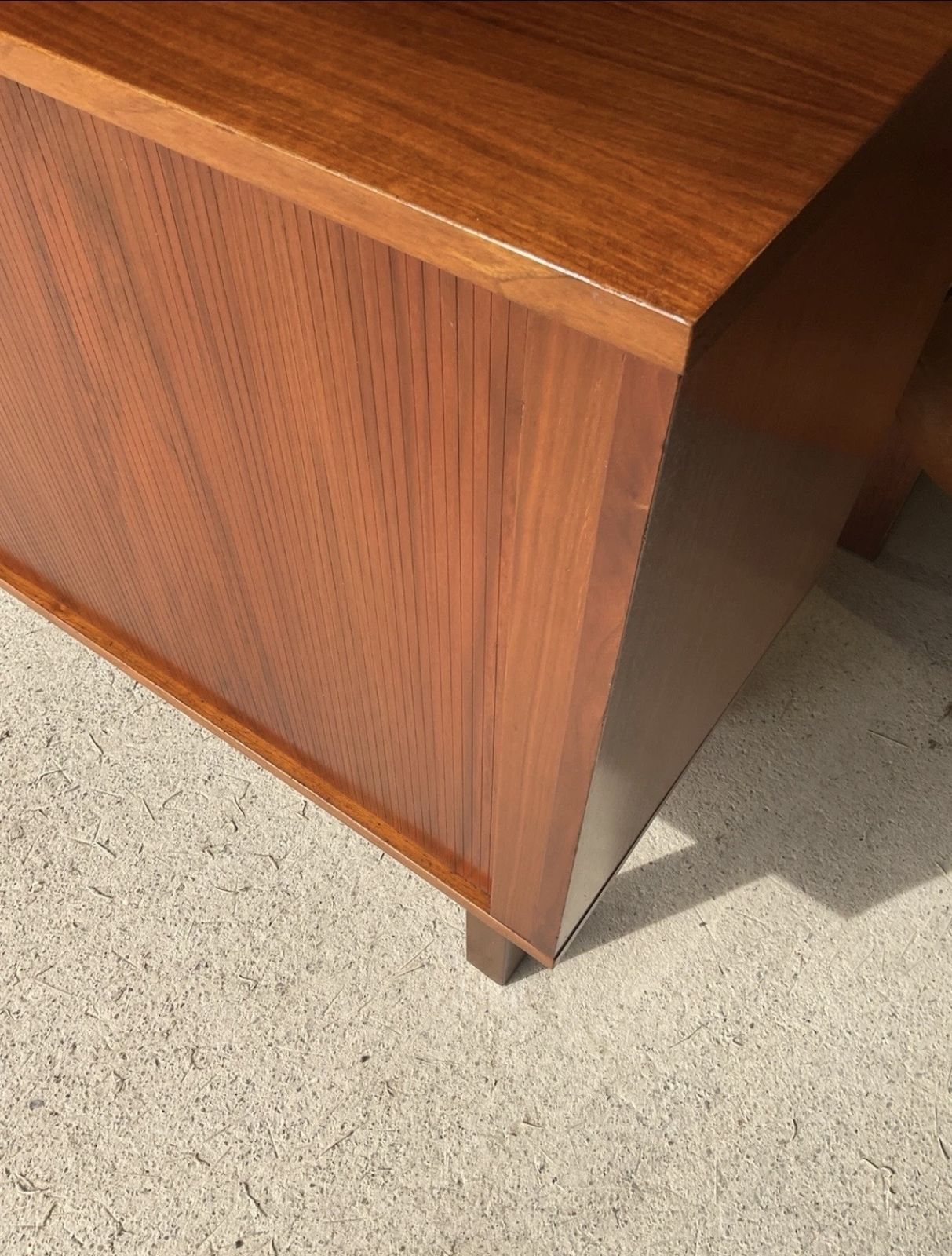 Mid Century Danish Teak Tambour Sideboard By Danflex Systems 1970s photo buy