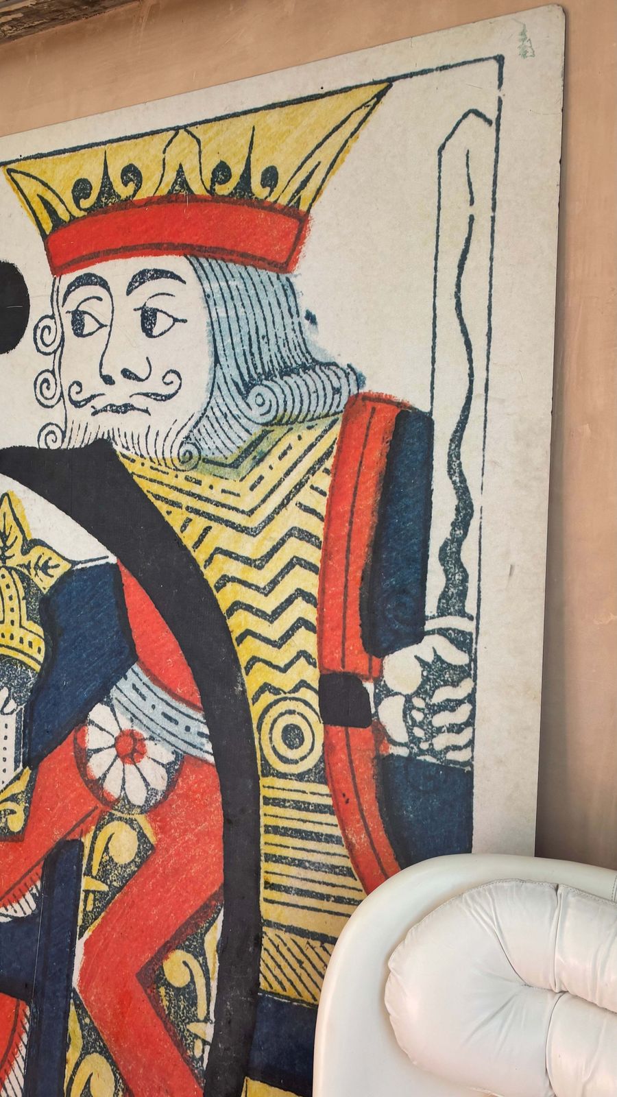 Giant 1980s King Of Clubs Playing Card From London Casino photo furniture