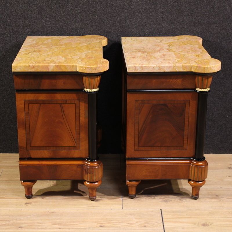 Pair Of 20th Century Italian Bedside Tables photo for sale