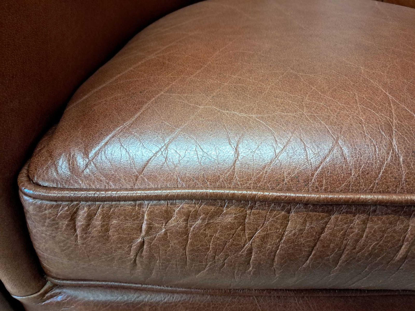 photo buy Pair Of Leather Tub Chairs, 1980s