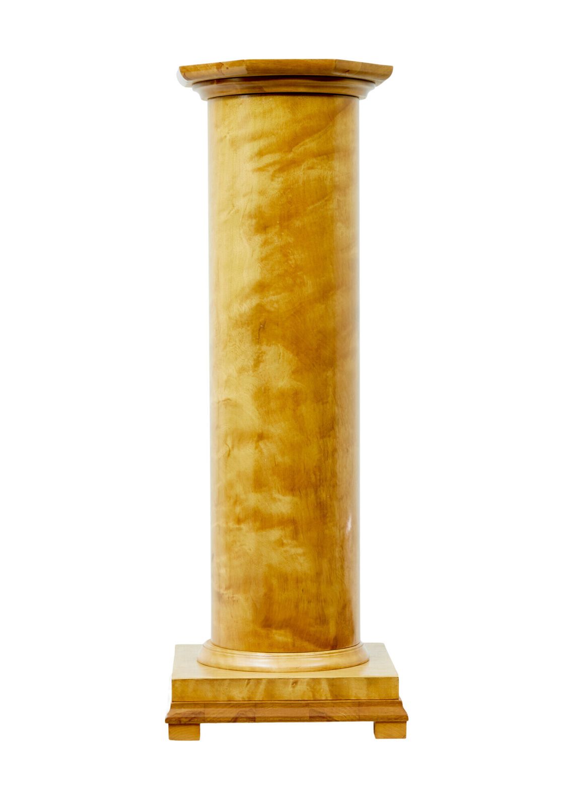 Early 20th Century Empire Revival Swedish Birch Pedestal photo 1205.0