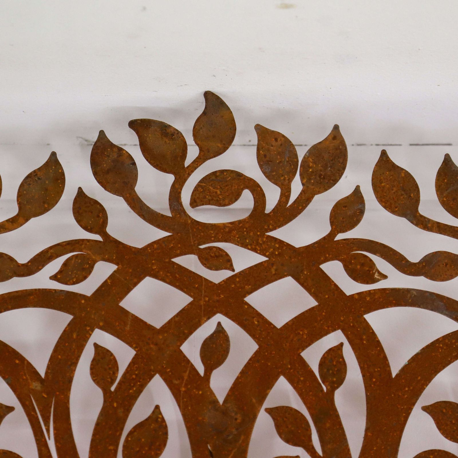 Pair Of 1970s Weathered Metal Tree Wall Hangings   English Decorative Art photo buy