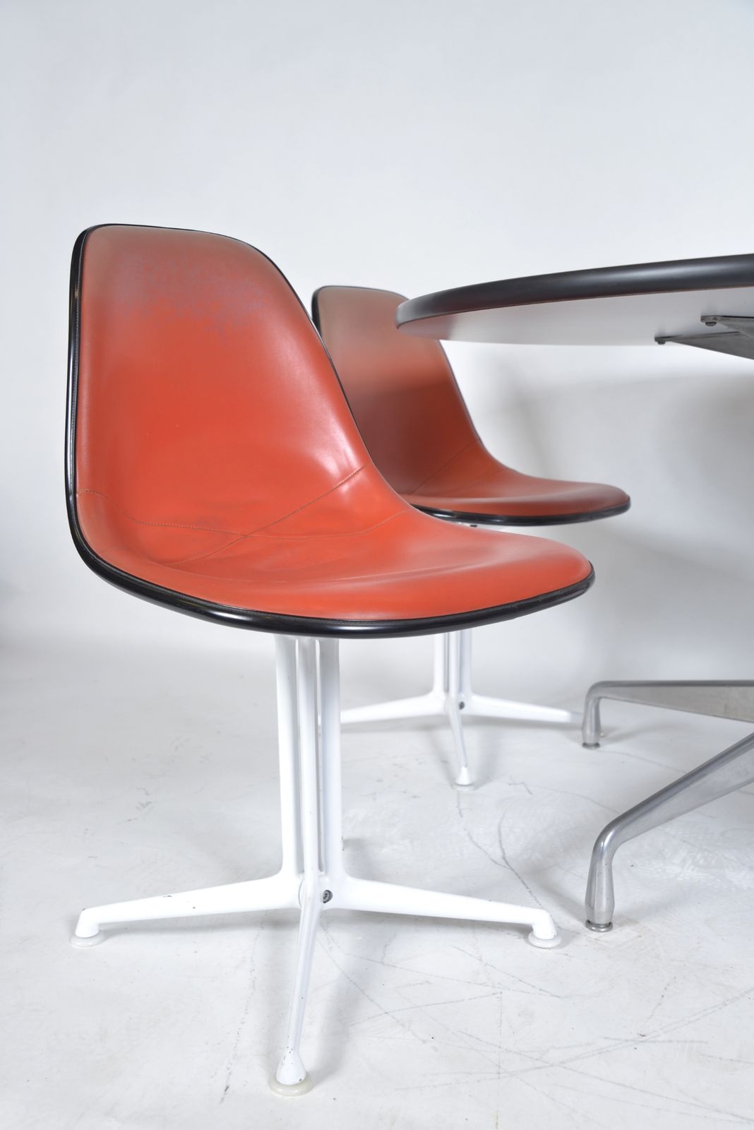 Midcentury Charles & Ray Eames Herman Miller Dining Room Set 4 X La Fonda Chairs & Table photo buy