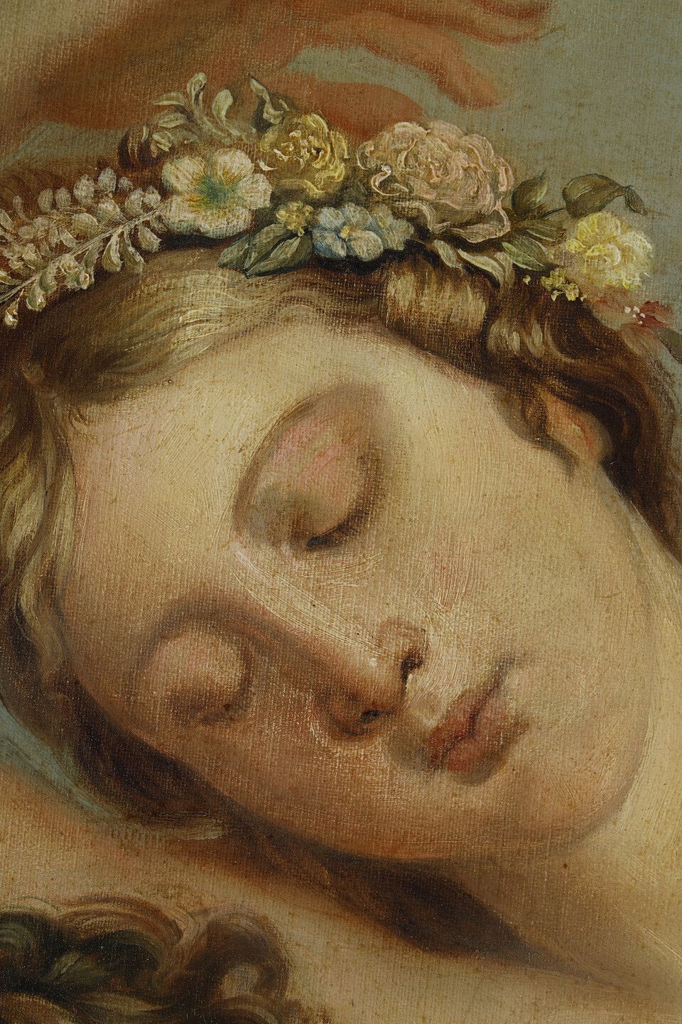 photo for sale Very Large Painting Of Psyche And Love From The French Neoclassical School