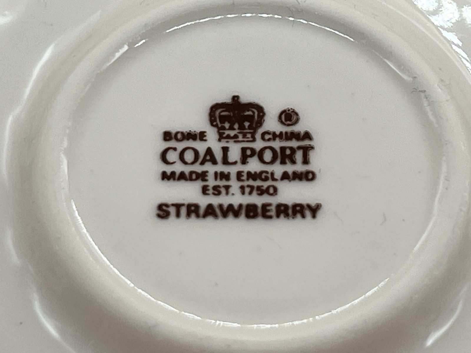 75.0 Coalport China Strawberry Miniature 8 Piece Display Tea Set. Teapot, Creamer, Sugar & 1 Trio. photo