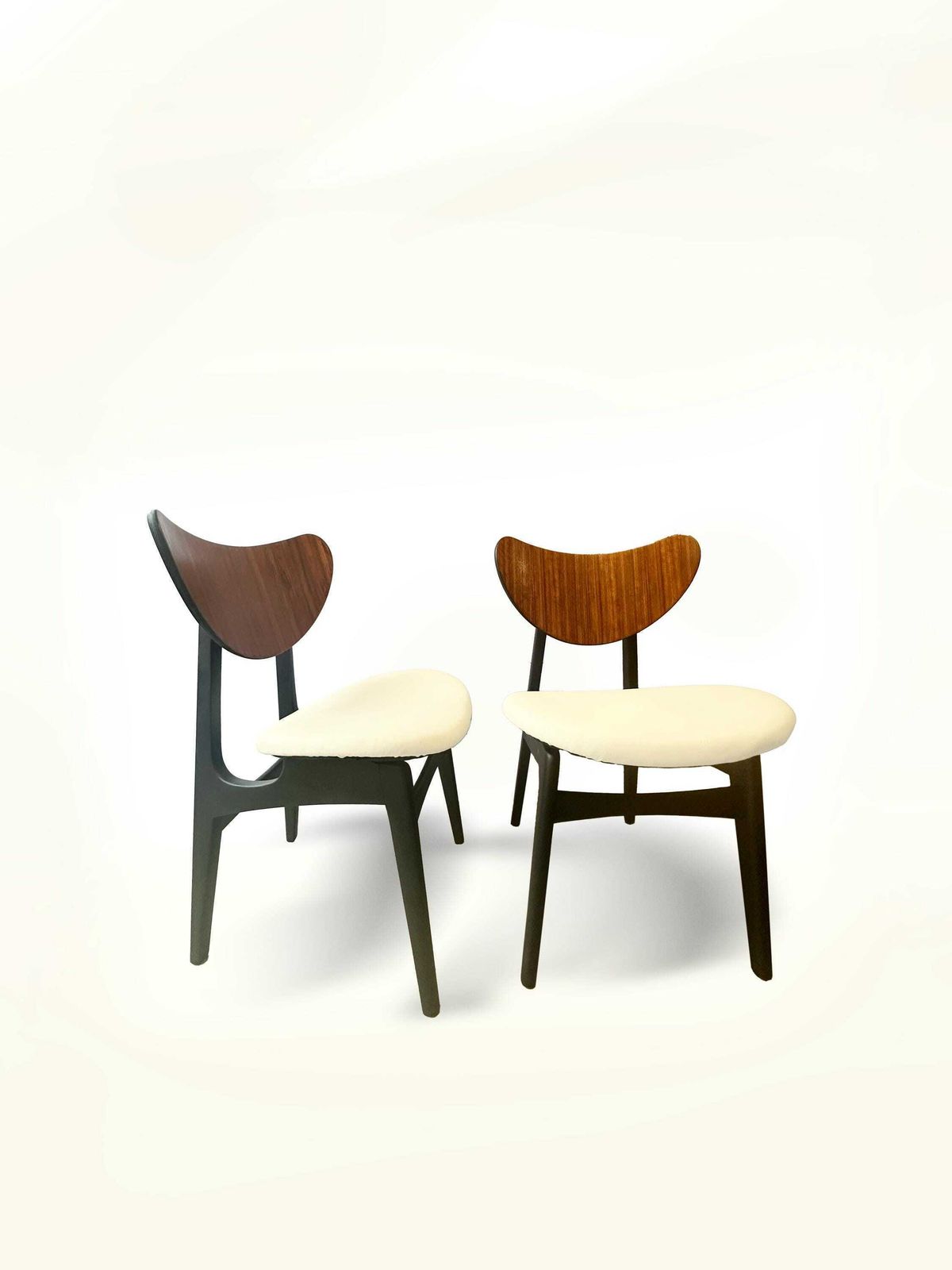 photo for sale Mid Century Butterfly Dining Table With Four Reupholstered Butterfly Chairs From G Plan, United Kingdom, 1950s