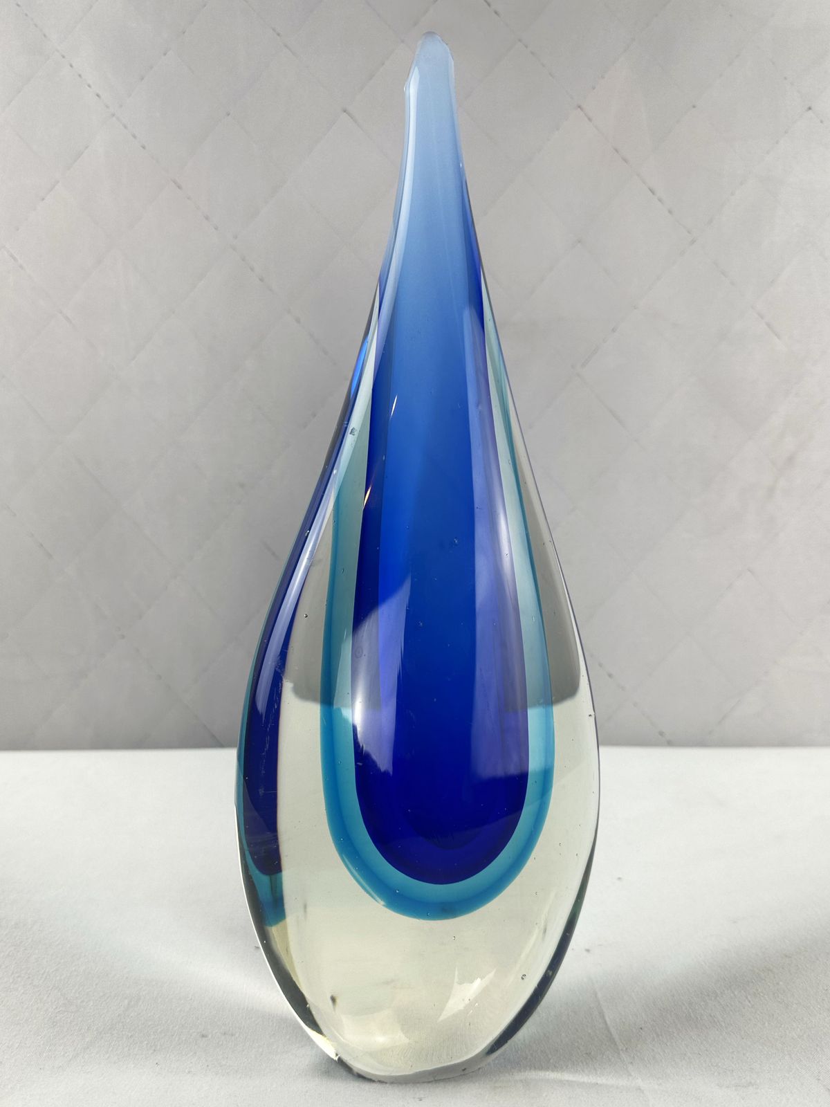 Vintage 1960s Teardrop Murano Glass Sculpture By Flavio Poli Sommerso. photo buy