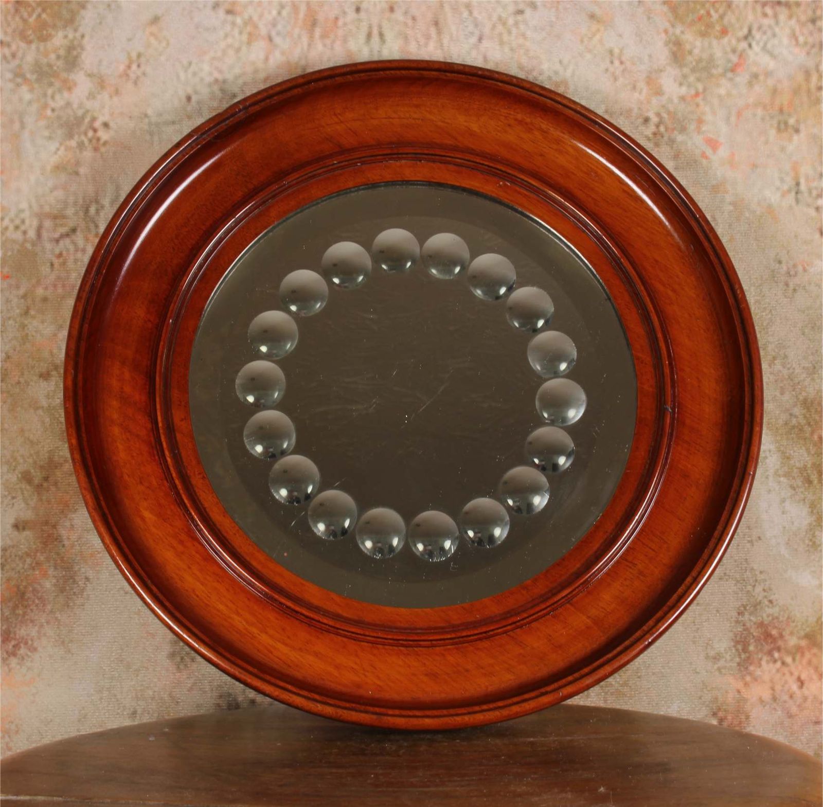 Pair Victorian Sorcerer's Mirrors. Antique Round Convex Witch's Mirror. photo buy