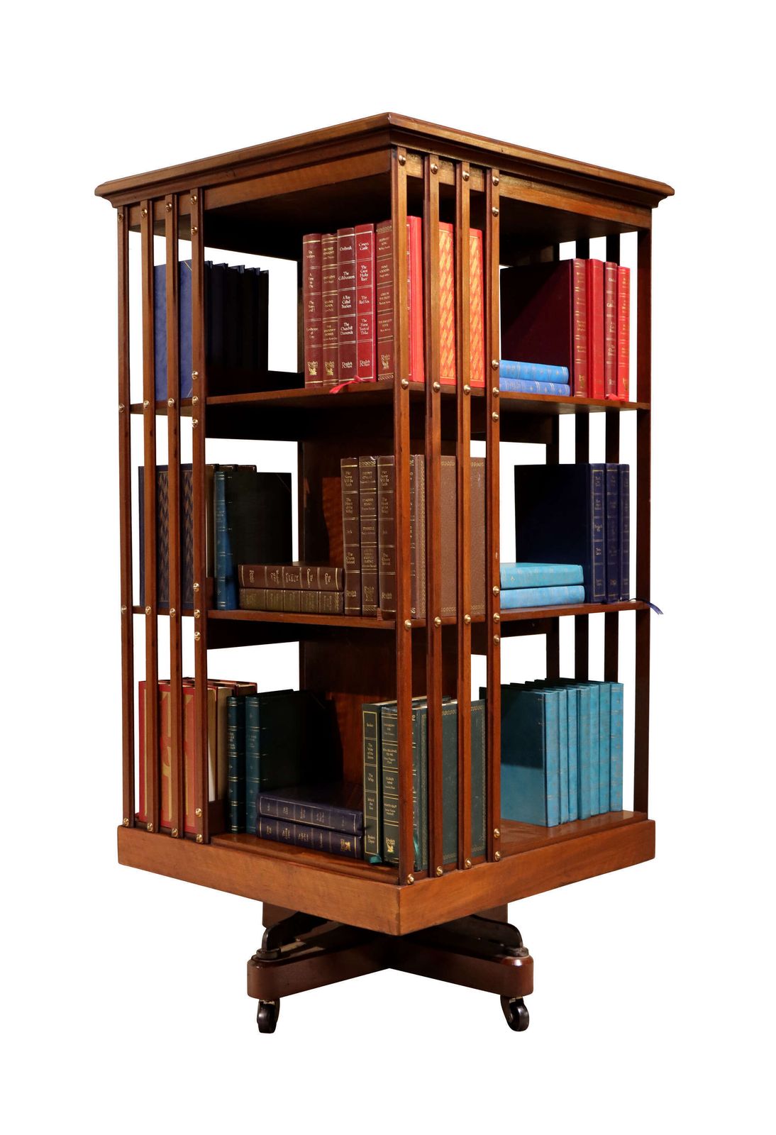 Large Edwardian Mahogany Revolving Bookcase, C.1900 photo furniture