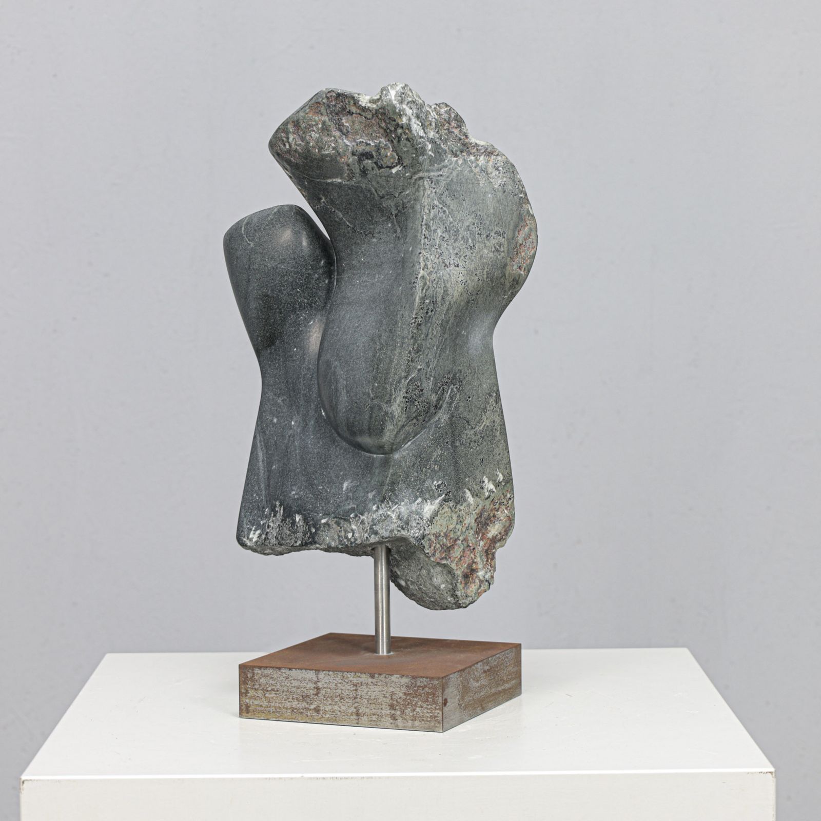 Abstract Dolomite Stone Sculpture By Ineke Van Zuuren, Netherlands, 1980s photo buy