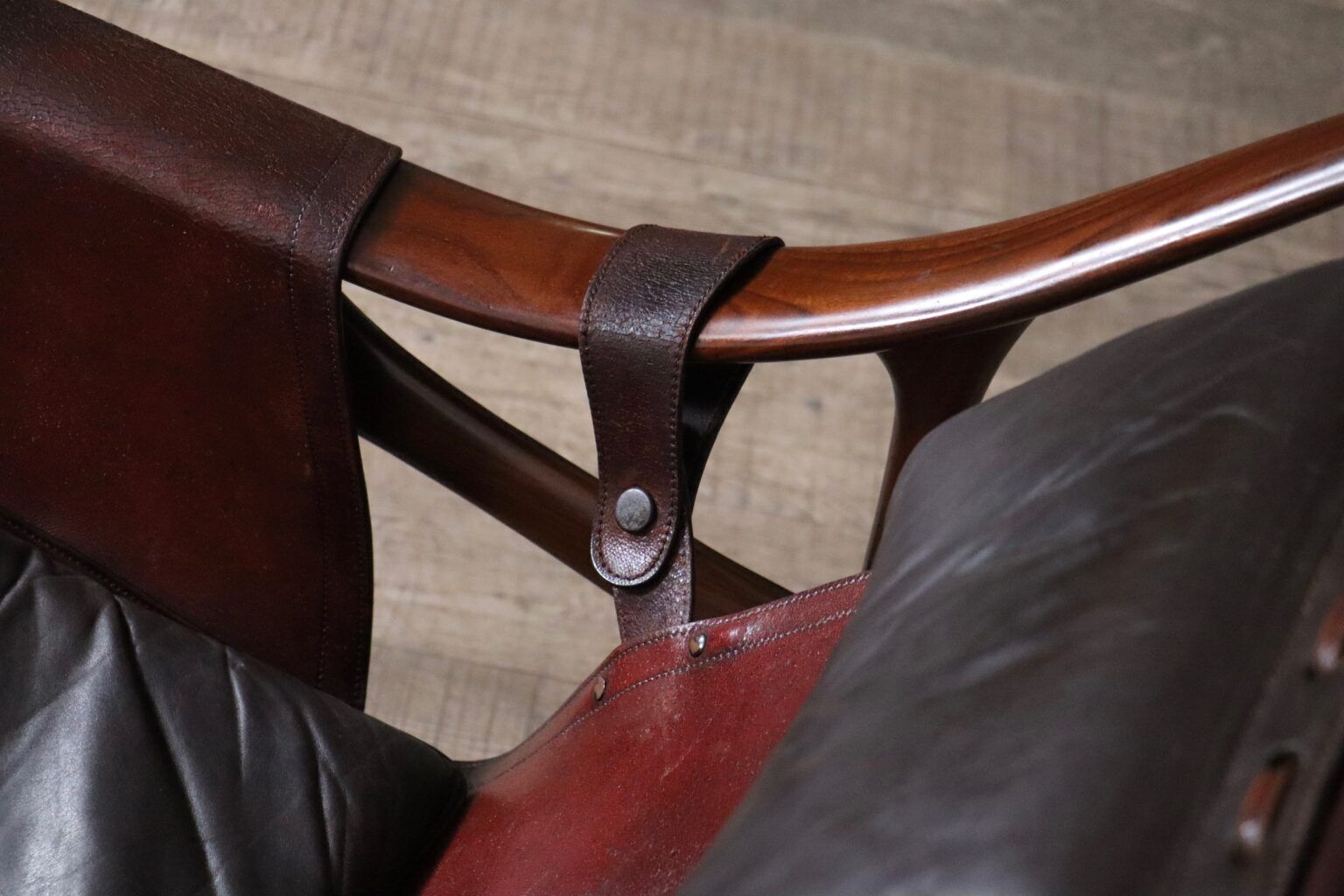 Liceu De Artes E Oficios Rocking Chair With Ottoman Brazil 1960s photo for sale