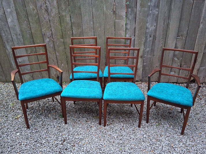 Mcm McIntosh Of Kircaldy Of 6 Chairs Including 2 Carver Chairs photo furniture