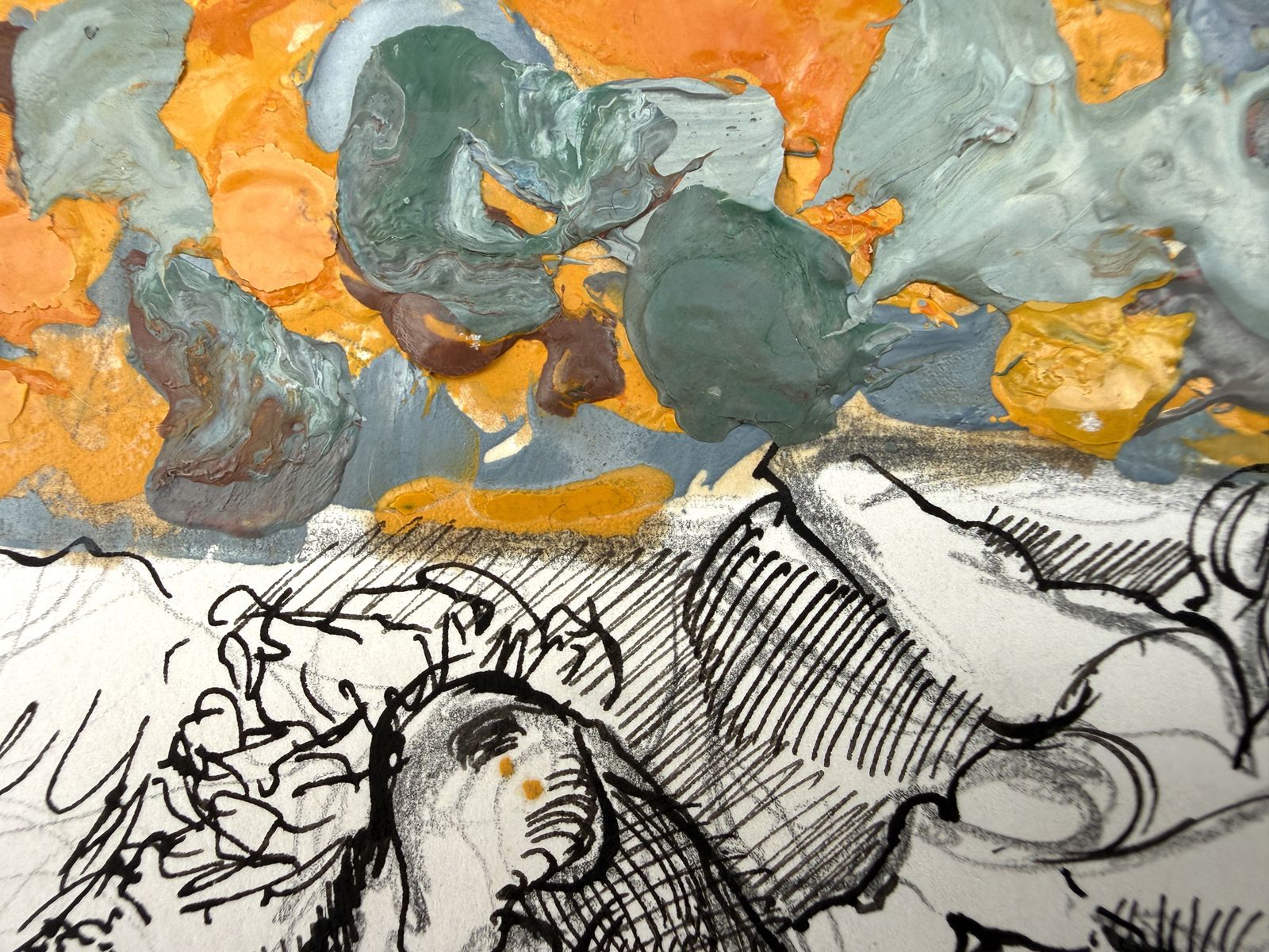 Antoni Pitxot Catalan Surrealist Anatomical Composition Dalí Circle Mediterranean Mixed Media 1998 photo buy