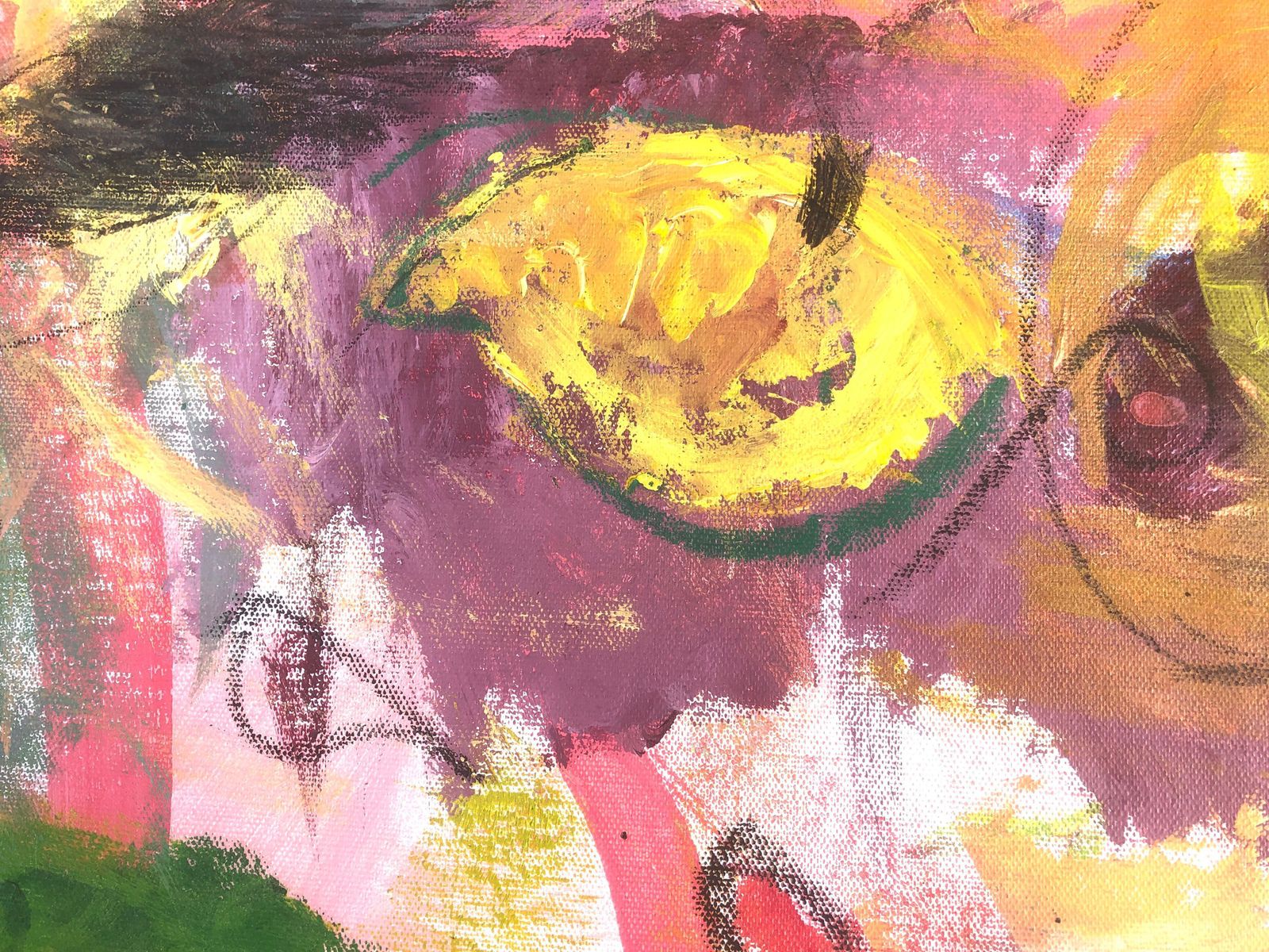 Nerea Caos Contemporary Neo Expressionist Still Life Painting Mediterranean Color Abstract 2022 photo vinterior